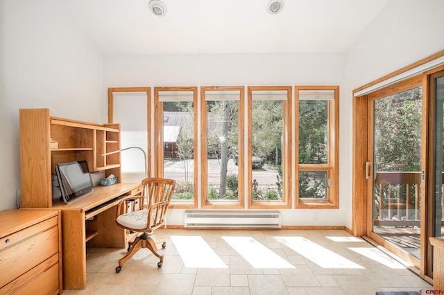 37 Verde Ln, Durango, CO 81301 - office with a baseboard radiator