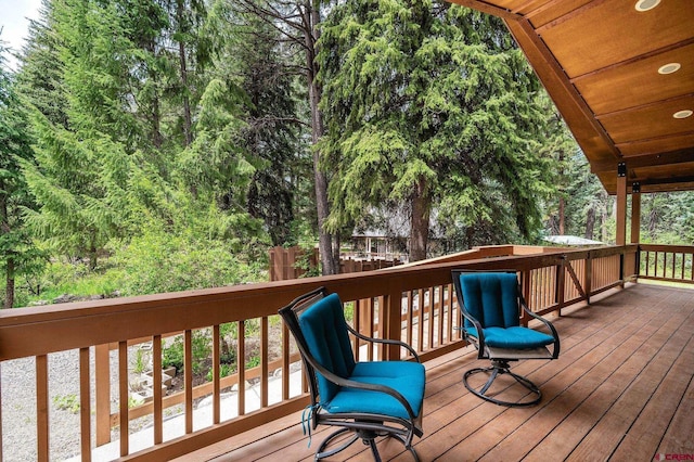 37 Verde Ln, Durango, CO 81301 - view of wooden terrace