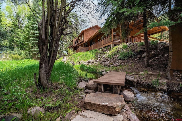 37 Verde Ln, Durango, CO 81301 - view of yard with a deck