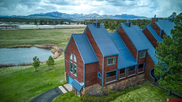 88 W Peregrine Cir Unit 4Unit 1, Pagosa Springs, CO 81147 - drone / aerial view of a water and mountain view