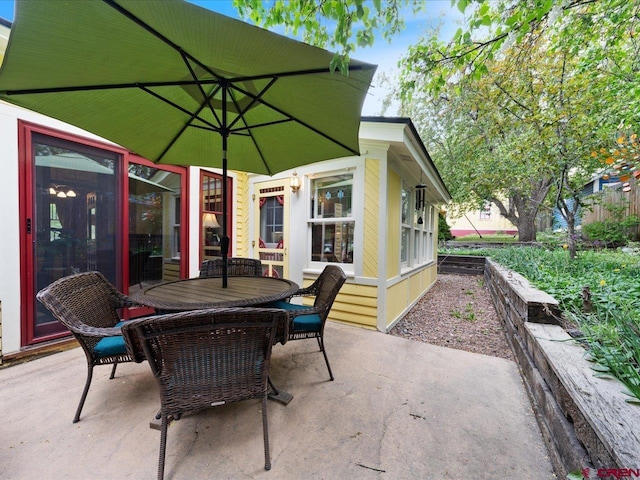 445 4th St, Ouray, CO 81427 - view of patio / terrace with outdoor dining space