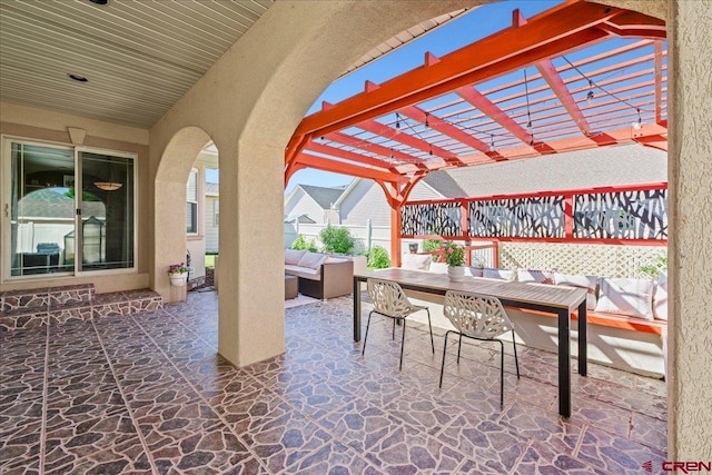 2224 American Way, Montrose, CO 81401 - view of patio featuring outdoor lounge area and a pergola