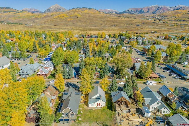 418 Elk Ave, Crested Butte, CO 81224 - aerial perspective of suburban area with mountains