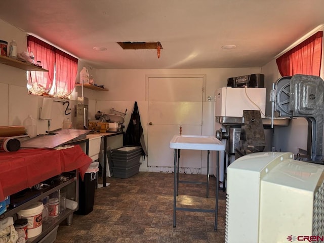 1010 N Dove St, Dove Creek, CO 81324 - kitchen featuring open shelves