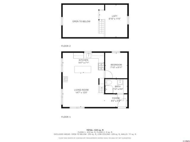 103 W 10 1/2 St, Creede, CO 81130 - floor plan / room layout