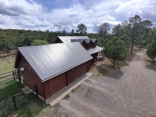 1010 Canyon Dr, Ridgway, CO 81432 - aerial view of property and surrounding area featuring a forest