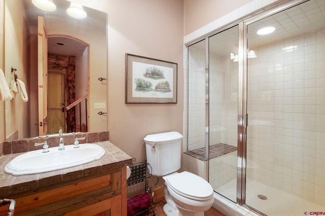 536 Journeys End Rd, Crested Butte, CO 81224 - full bath featuring vanity, toilet, and a shower stall