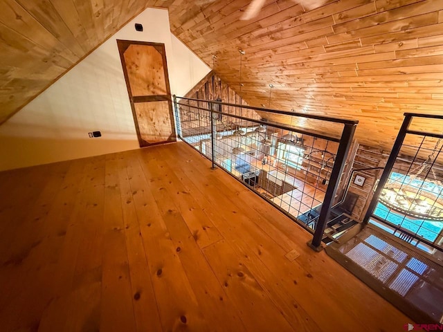 414 Maroon Ave, Crested Butte, CO 81224 - additional living space featuring wood-type flooring, lofted ceiling, and wooden ceiling