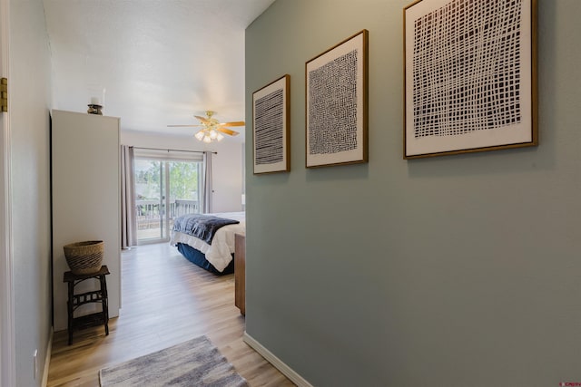 311 Falcon Dr, Pagosa Springs, CO 81147 - corridor with light wood-style flooring and baseboards