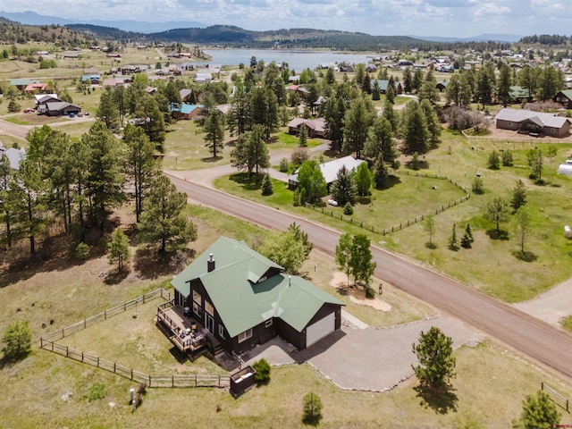 311 Falcon Dr, Pagosa Springs, CO 81147 - bird's eye view of a water and mountain view