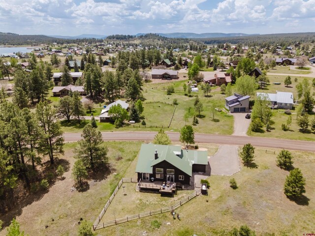 311 Falcon Dr, Pagosa Springs, CO 81147 - aerial view of residential area with a mountainous background
