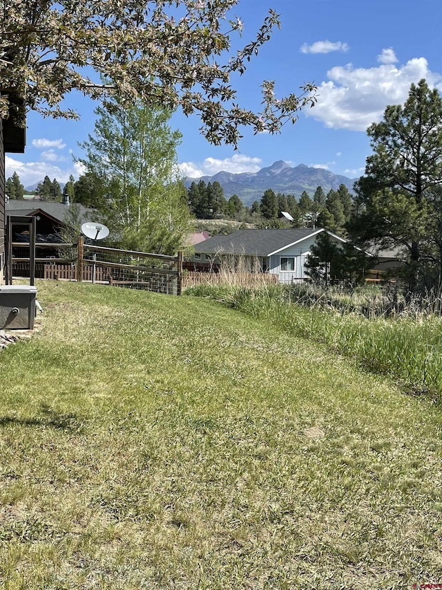 311 Falcon Dr, Pagosa Springs, CO 81147 - view of yard featuring a mountain view