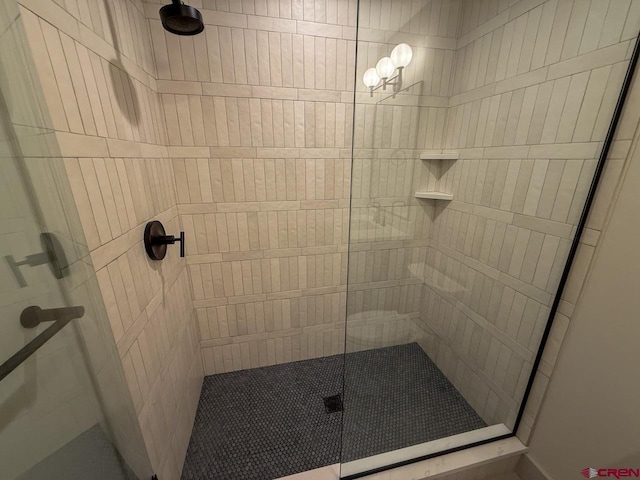 470 Meadow Dr, Crested Butte, CO 81224 - bathroom with a tile shower and baseboards