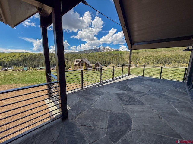 470 Meadow Dr, Crested Butte, CO 81224 - view of patio with a mountain view