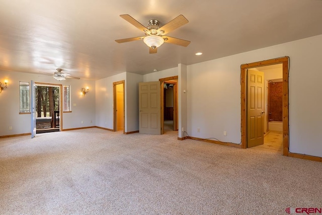 30 Stagecoach Rd, Bayfield, CO 81122 - unfurnished room featuring a ceiling fan, baseboards, and light carpet