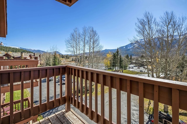 350 Country Club Dr Unit 308A, Crested Butte, CO 81224 - balcony with a deck with mountain view