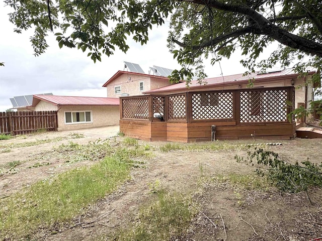 6645 Gaumer Ln, Alamosa, CO 81101 - back of house featuring metal roof