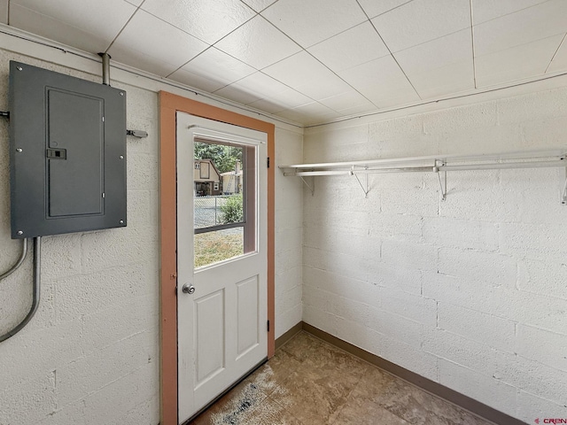 135 N 4th St, Hotchkiss, CO 81419 - entryway with electric panel and baseboards