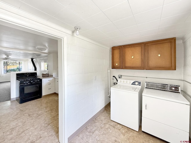 135 N 4th St, Hotchkiss, CO 81419 - laundry area with separate washer and dryer and cabinet space