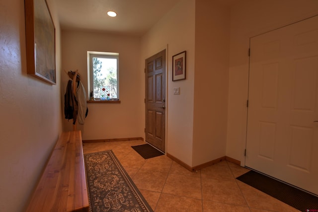 76 Pinnacle Dr, Ridgway, CO 81432 - entrance foyer featuring light tile patterned floors, baseboards, and recessed lighting