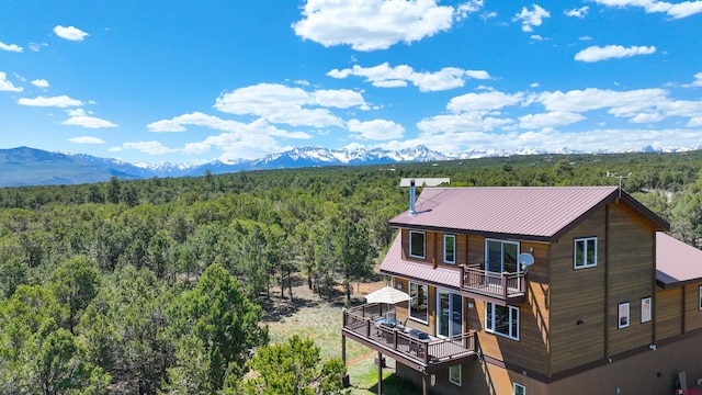 76 Pinnacle Dr, Ridgway, CO 81432 - view of mountain backdrop with a heavily wooded area
