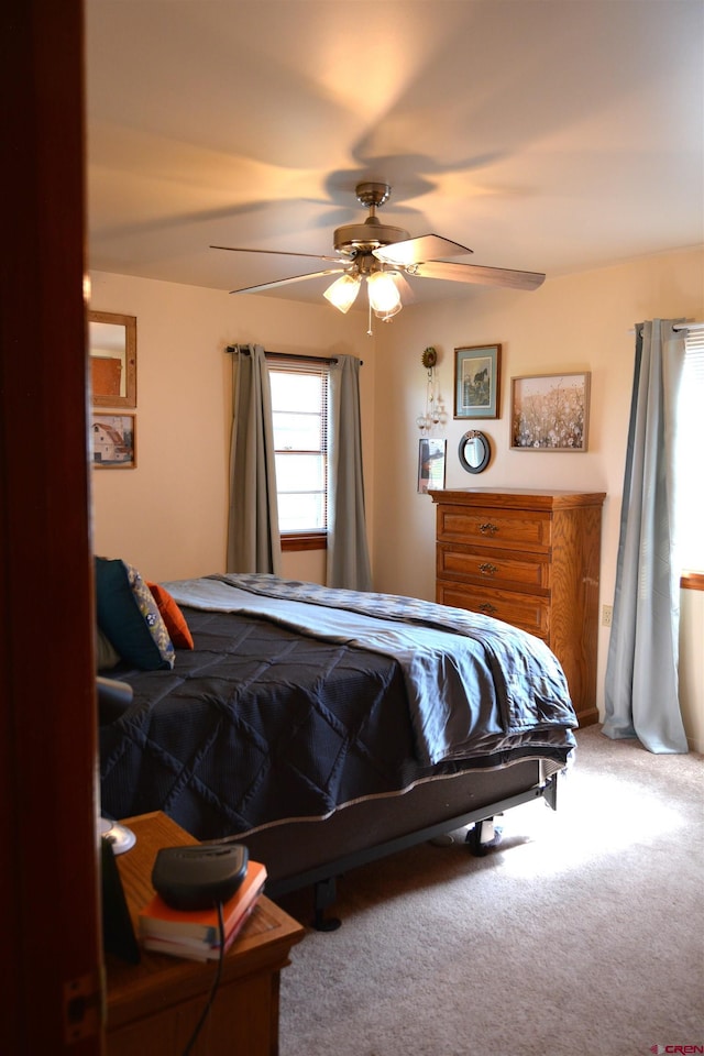 8801 2100th Rd, Austin, CO 81410 - bedroom with carpet and ceiling fan
