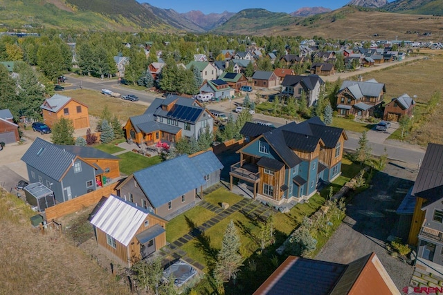 918 Belleview Ave, Crested Butte, CO 81224 - aerial perspective of suburban area with a mountainous background