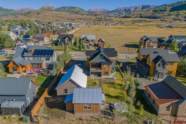 918 Belleview Ave, Crested Butte, CO 81224 - aerial view of residential area featuring a mountain backdrop