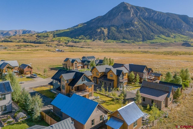 918 Belleview Ave, Crested Butte, CO 81224 - aerial perspective of suburban area featuring a mountain backdrop