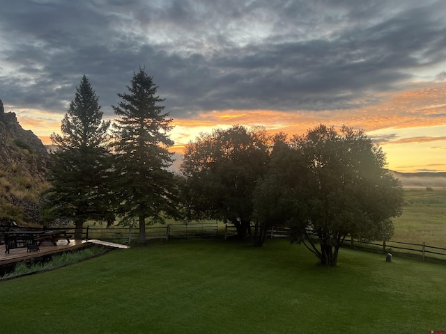 42246 US Highway 50, Gunnison, CO 81230 - yard at dusk featuring a view of countryside