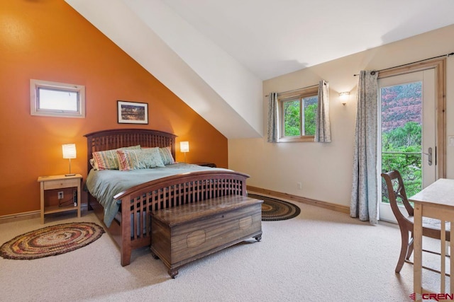 280 Marys Rd, Ridgway, CO 81432 - bedroom featuring carpet, baseboards, and access to outside