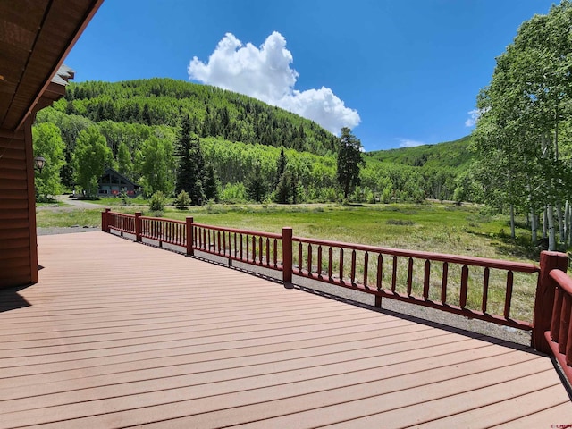 421 Elk Meadow Run, Antonito, CO 81120 - deck with a forest view