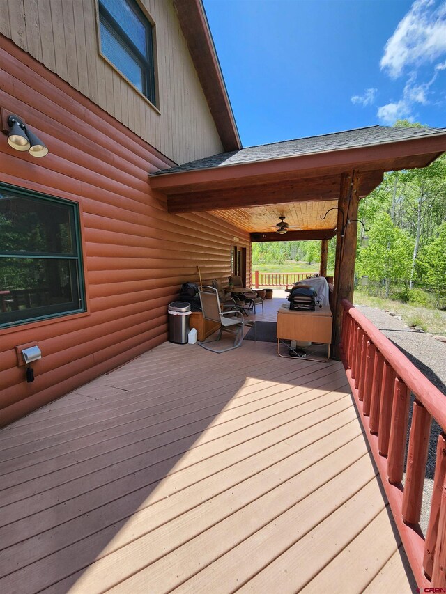 421 Elk Meadow Run, Antonito, CO 81120 - view of deck