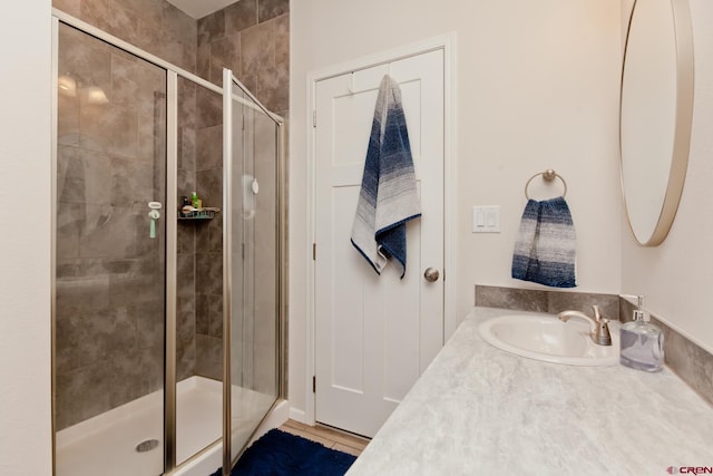 729 Spotted Pony Ct, Delta, CO 81416 - bathroom with a stall shower and vanity