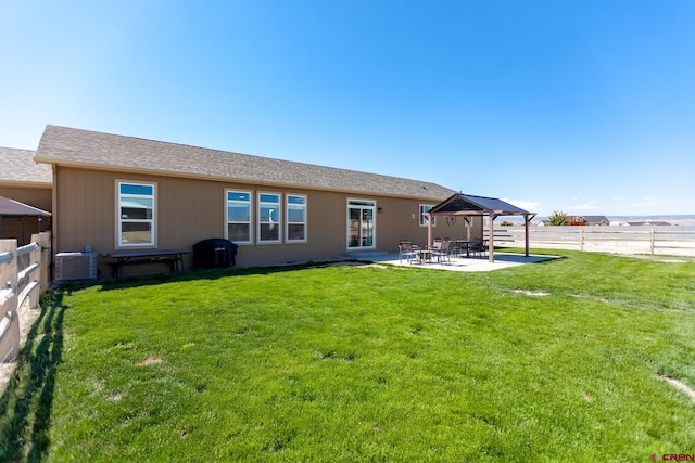 729 Spotted Pony Ct, Delta, CO 81416 - rear view of house with a gazebo, a patio, and cooling unit