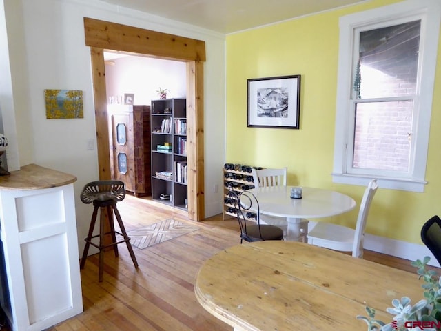 1572 Greene St, Silverton, CO 81433 - dining space with light wood-type flooring