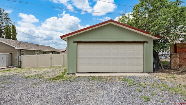 355 NW 5th St, Cedaredge, CO 81413 - detached garage featuring a gate