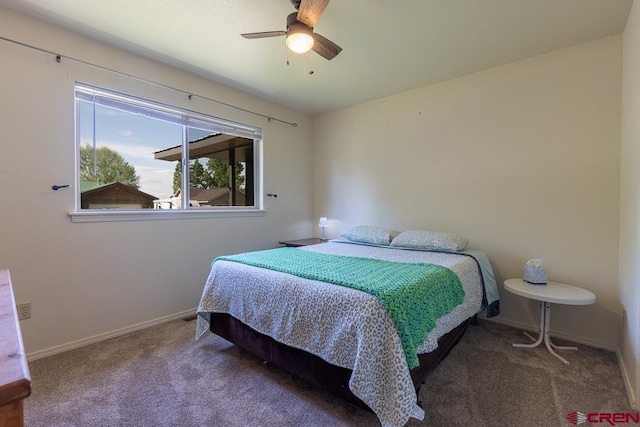 345 Meadows Cir, Bayfield, CO 81122 - bedroom with carpet flooring and ceiling fan