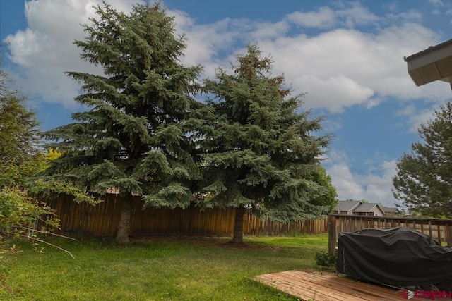 345 Meadows Cir, Bayfield, CO 81122 - view of yard with a deck