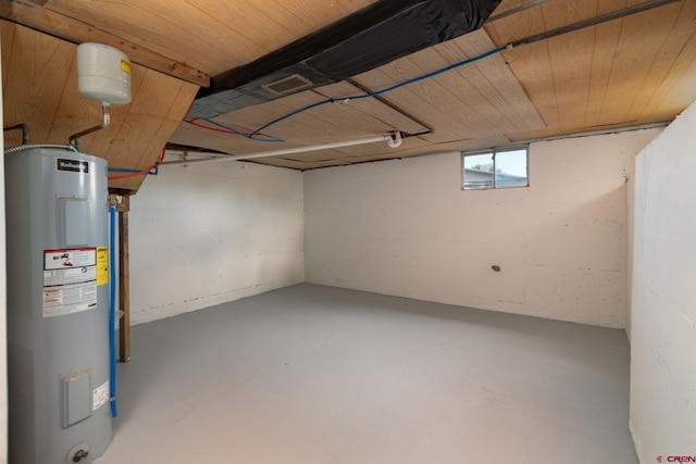6038 Townsend Rd, Delta, CO 81416 - below grade area featuring electric water heater