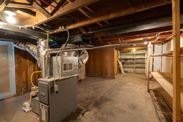 6038 Townsend Rd, Delta, CO 81416 - unfinished basement featuring heating unit