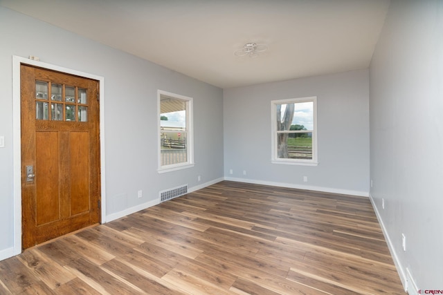 6038 Townsend Rd, Delta, CO 81416 - empty room featuring plenty of natural light and wood finished floors