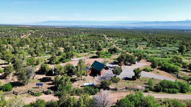 1165 Timber Ridge Rd, Montrose, CO 81401 - aerial view of a heavily wooded area and a mountainous background