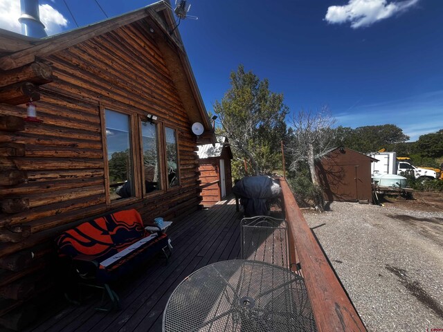 1165 Timber Ridge Rd, Montrose, CO 81401 - view of wooden deck