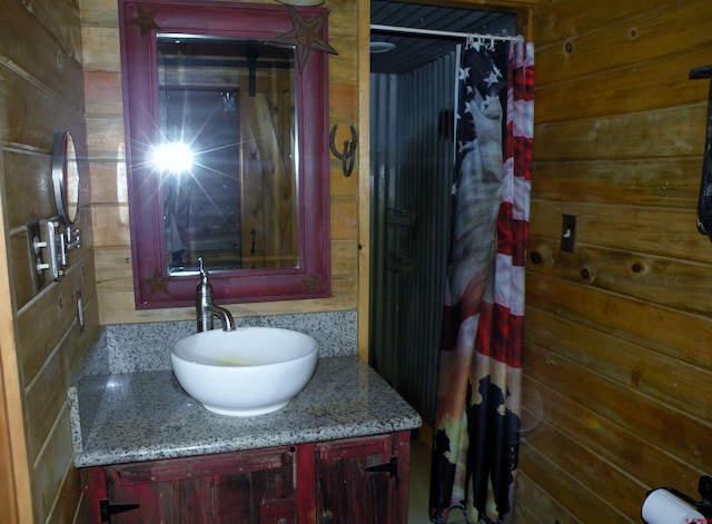 27793 Bb Rd, Nucla, CO 81424 - full bathroom featuring vanity and curtained shower