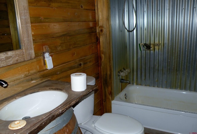 27793 Bb Rd, Nucla, CO 81424 - full bathroom with vanity and bathing tub / shower combination