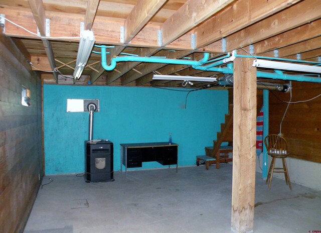 27793 Bb Rd, Nucla, CO 81424 - unfinished basement featuring stairway