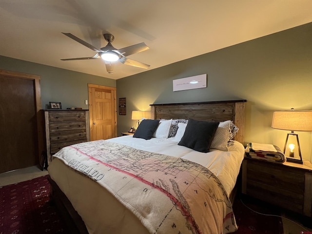 607 Second St Unit B, Crested Butte, CO 81224 - bedroom featuring a ceiling fan