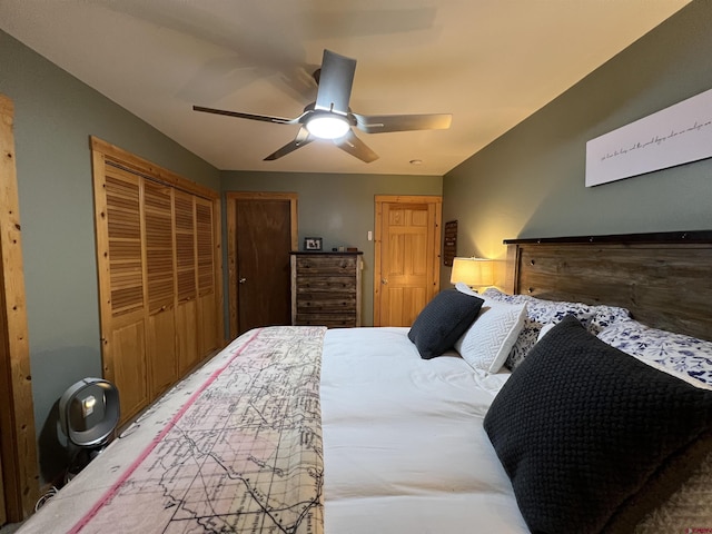 607 Second St Unit B, Crested Butte, CO 81224 - bedroom featuring ceiling fan and carpet flooring