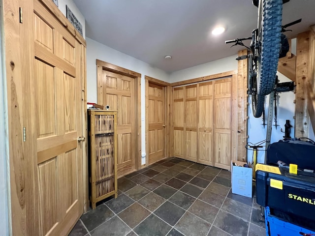 607 Second St Unit B, Crested Butte, CO 81224 - entrance foyer with dark stone finish flooring
